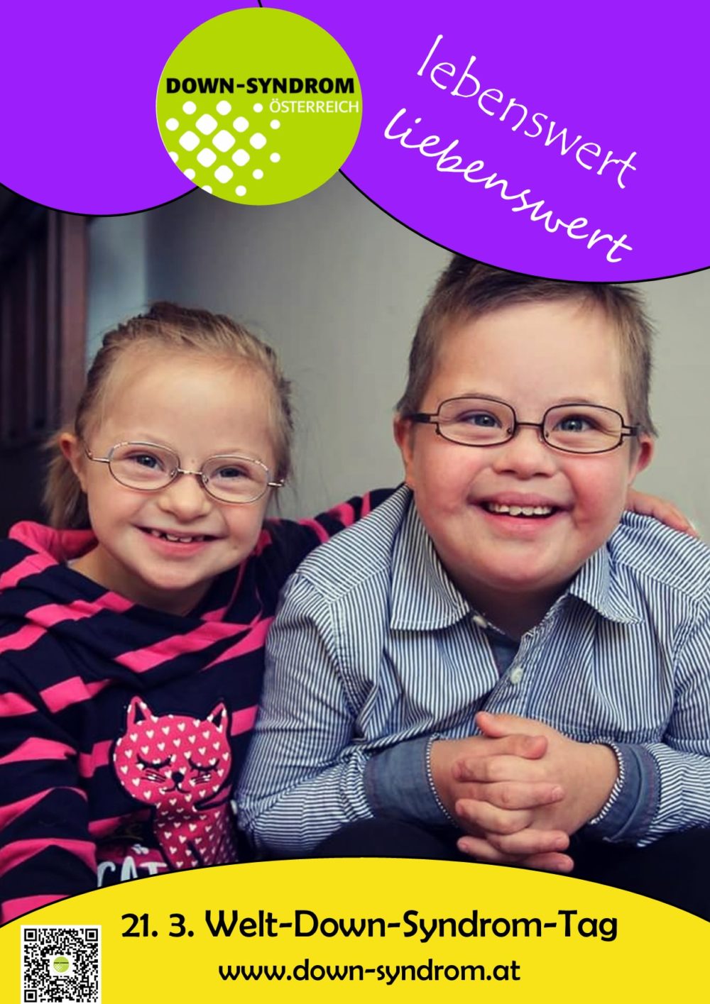 Posteraktion 2023 DownSyndrom Österreich Posteraktion 2023 DownSyndrom Österreich